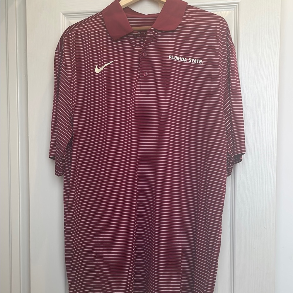 Nike FSU Florida State Seminoles Noles Nike Polo Shirt with Tee